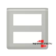   Legrand Program Mosaic 2x5 modulos keret, alumínium , Legrand 079330L