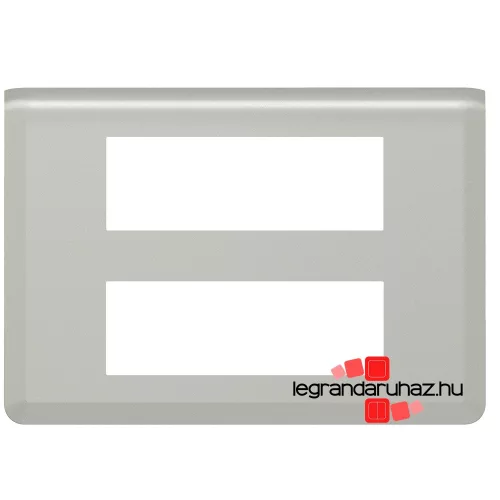 Legrand Program Mosaic 2x6 modulos keret, vízszintes, alumínium , Legrand 079336L
