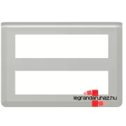   Legrand Program Mosaic 2x8 modulos keret, alumínium , Legrand 079337L