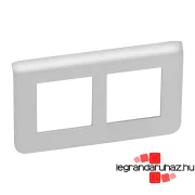   Legrand Program Mosaic 2x2 modulos keret, vízszintes, alumínium, Legrand 079364