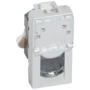   Legrand Program Mosaic LCS2 RJ45 aljzat Cat 6 FTP, 1 mod, alumínium, Legrand 079462