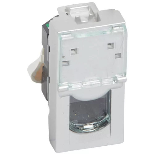 Legrand Program Mosaic LCS2 RJ45 aljzat Cat 6 FTP, 1 mod, alumínium, Legrand 079462