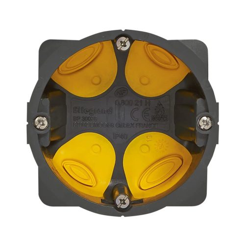 Legrand Batibox süllyesztődoboz egyes doboz, gumis 40mm mély, Legrand 080021L