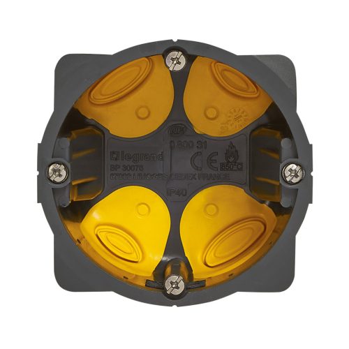 Legrand Batibox Energy egyes süllyesztődoboz, gumis, 50 mm, Legrand 080031L
