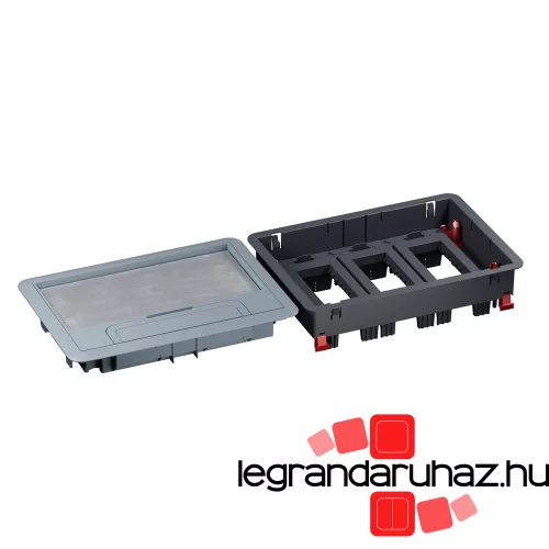 Legrand padlódoboz betonpadlóhoz, műanyag, 12 modul, vízszintes, Legrand 080709
