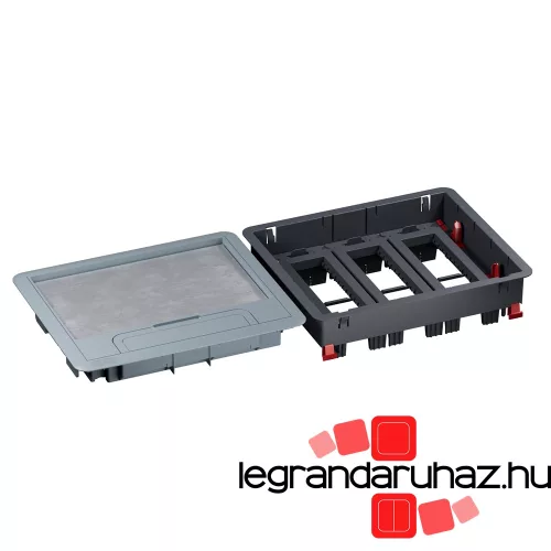 Legrand padlódoboz betonpadlóhoz, műanyag, 18 modul, vízszintes, Legrand 080710