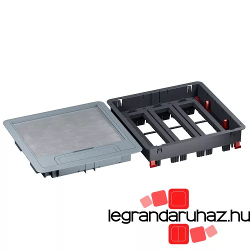 Legrand padlódoboz betonpadlóhoz, műanyag, 24 modul, vízszintes, Legrand 080711