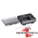 Legrand padlódoboz perem nélkül, álpadlóhoz, fém, 12 modul, függőleges, Legrand 080740