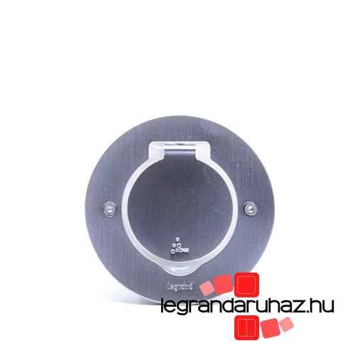 Legrand kerek padlódoboz rozsdamentes acél, Legrand 089701
