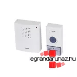 Legrand Vezeték nélküli csengő ECO kit, beltéri egység és nyomógomb, Legrand 094250