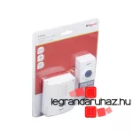 Legrand Vezeték nélküli csengő ECO kit, beltéri egység és nyomógomb, Legrand 094250