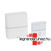   Legrand Vezeték nélküli csengő PRÉMIUM szett fehér elemes, Legrand 094270