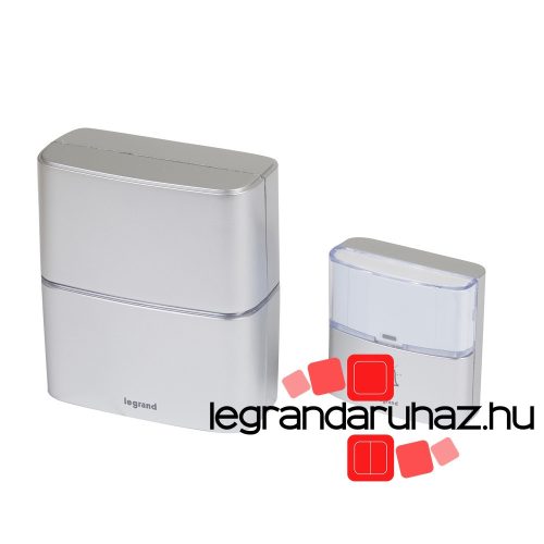 Legrand Vezeték nélküli csengő PRÉMIUM szett alumínium elemes, Legrand 094271