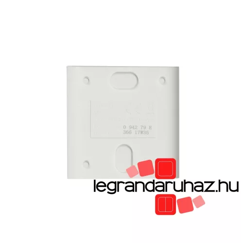 Legrand Kiegészítő PRÉMIUM szögletes csengőnyomó gomb IP54-es, 100m-es hatótávolsággal, elemmel, fehér, Legrand 094279