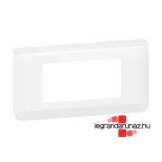   Legrand Program Mosaic keret 1x4 modulos, vízszintes, fehér , Legrand 277814L