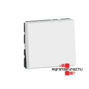   Legrand Program Mosaic nyomó 6A, 2 modulos, fehér , Legrand 278040L