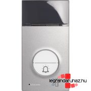   Legrand Bticino 2 vezetékes (SCS buszos) kaputelefon kiegészítő audió kaputábla: Linea 3000, 1 v. 2 lakásos, szürke, Legrand 343071