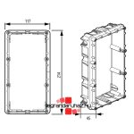 Legrand Süllyesztődoboz Linea 3000 kaputáblához, Legrand 350020