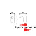 Legrand 2 vezetékes EASYKIT Wi-Fi videó kaputelefon szett: egylakásos, bővíthető, színes videó (7''), adapterrel, fehér, Legrand 360910