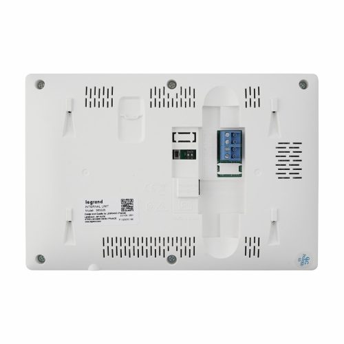 Legrand 2 vezetékes EASYKIT Essential kaputelefon kiegészítő: videó beltéri egység: 7''-os, színes kijelző, tápegység nélkül, fehér, Legrand 363225