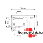 Legrand 2 vezetékes EASYKIT Essential videó kaputelefon szett: színes videó (7''), bővíthető 1 lakásos, adapterrel, fehér, Legrand 367910