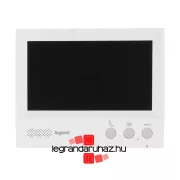   Legrand 4-vezetékes színes videó kaputelefon kiegészítő 7"-os beltéri egység, kihangosított, Legrand 369585