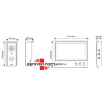 Legrand 4-vezetékes kiegészítő videó kaputábla, Legrand 369596