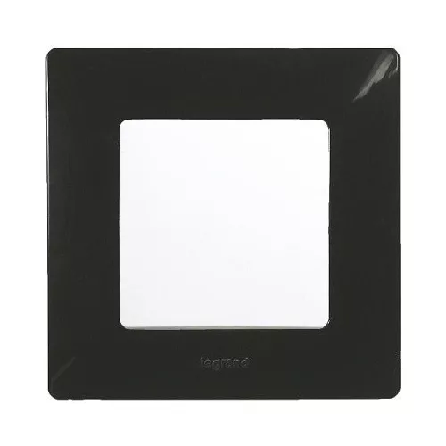 Legrand Niloé egyes keret, matt fekete, Legrand 397031