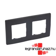 Legrand Niloé kettes keret, matt fekete, Legrand 397032
