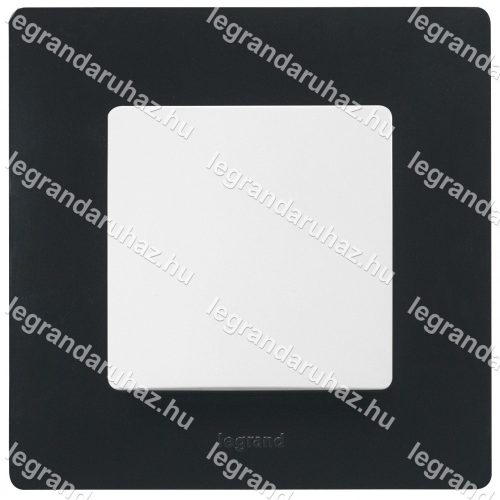 Legrand Niloé egyes keret, onyx fekete, Legrand 397051