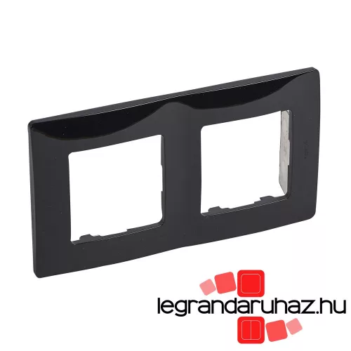 Legrand Niloé kettes keret, onyx fekete, Legrand 397052