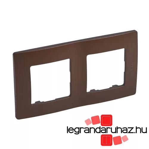 Legrand Niloé kettes keret, kakaóbarna, Legrand 397072