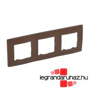 Legrand Niloé hármas keret, kakaóbarna, Legrand 397073