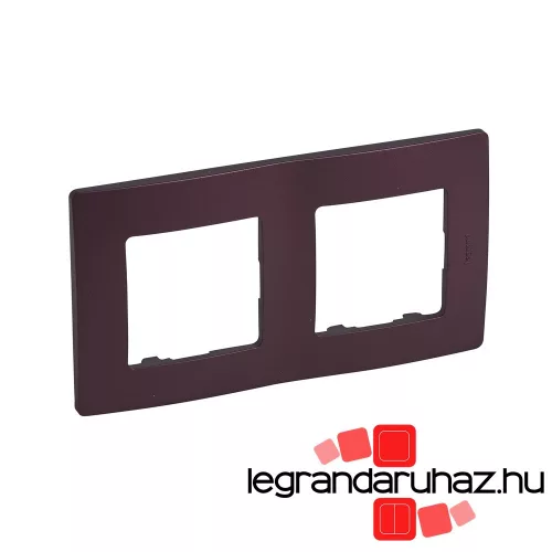 Legrand Niloé kettes keret, padlizsán lila, Legrand 397082
