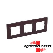   Legrand Niloé hármas keret, padlizsán lila, Legrand 397083