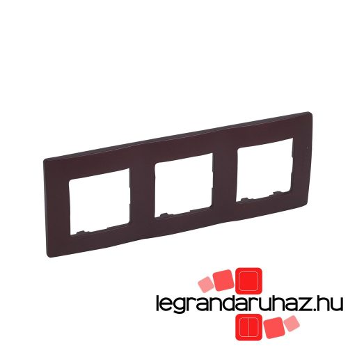 Legrand Niloé hármas keret, padlizsán lila, Legrand 397083