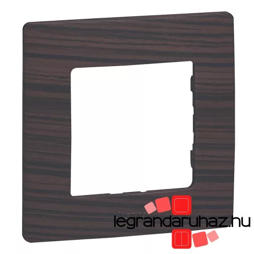 Legrand Niloé egyes keret, sötét fa dekor, Legrand 397091