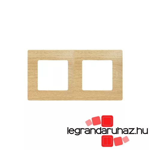 Legrand Niloé kettes keret, világos fa dekor, Legrand 397096