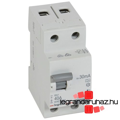 Legrand RX3 áram-védőkapcsoló 2P 40A A 30MA, Legrand 402037