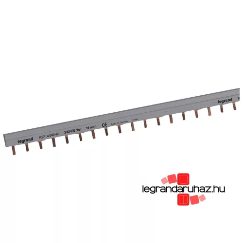 Lexic fésűs sín fogas 3P 19x3P, Legrand 404943