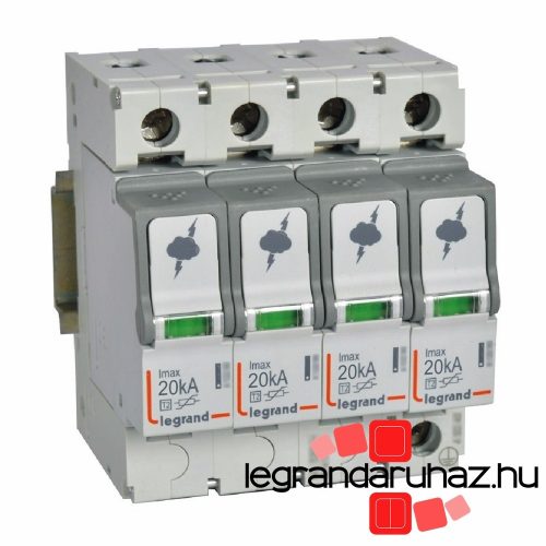 Legrand Túlfeszültség-levezető T2 20KA 4P, Legrand 412223
