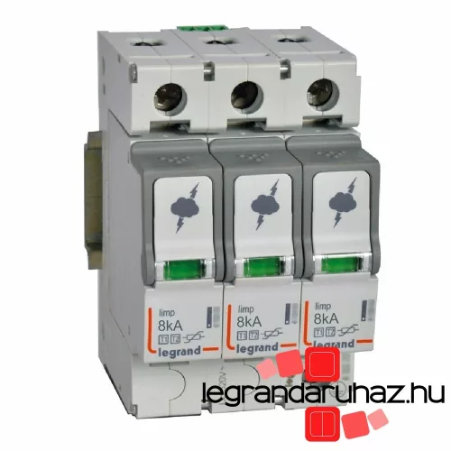Legrand Túlfeszültség-levezető T1+T2 8KA 3P, Legrand 412252