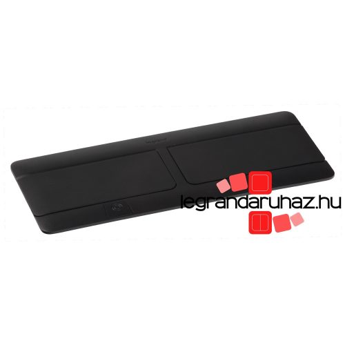 Legrand Pop-up doboz bútorlapba, üres, 8 modul, rögzítőkerettel és kábeltartó dobozzal, fekete, Legrand 654005