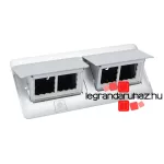 Legrand Pop-up doboz, üres, 8 modulos, alumínium, Legrand 654015