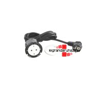   Legrand Incara Disq 60 - bútorba süllyeszthető 2P+F csatlakozóaljzat, 2m kábellel, fehér, Legrand  654725