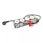 Legrand Incara Disq In 4 - bútorba süllyeszthető 2x2P+F + 1xUSB A+C + 1xHDMI aljzat, 2m kábellel, fehér, Legrand  654748