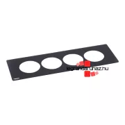 Legrand Incara Disq In 4 burkolat, fekete, Legrand  654765