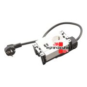   Legrand Incara Multilink - bútorba süllyeszthető, 4 modul, 2P+F + USB A+C aljzat, 2m kábellel, fehér, Legrand  654779