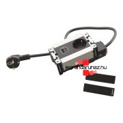   Legrand Incara Multilink - bútorba süllyeszthető, 4 modul, 2P+F + USB A+C aljzat, 2m kábellel, alumínium, Legrand  654789