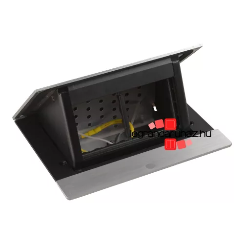 Legrand Incara Pop-up - bútorba süllyeszthető, 4 modul üres, rozsdamentes acél, Legrand  654800